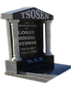 Buy EXP1 Headstone with Marble Pillars